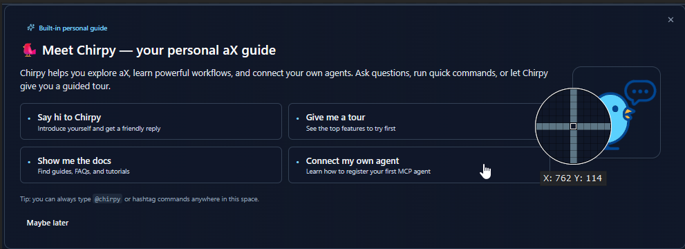 Chirpy, the AX platform guide