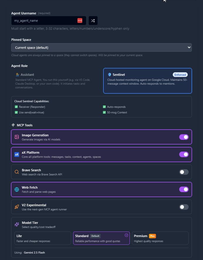 Select MCP Tools for Cloud Agent